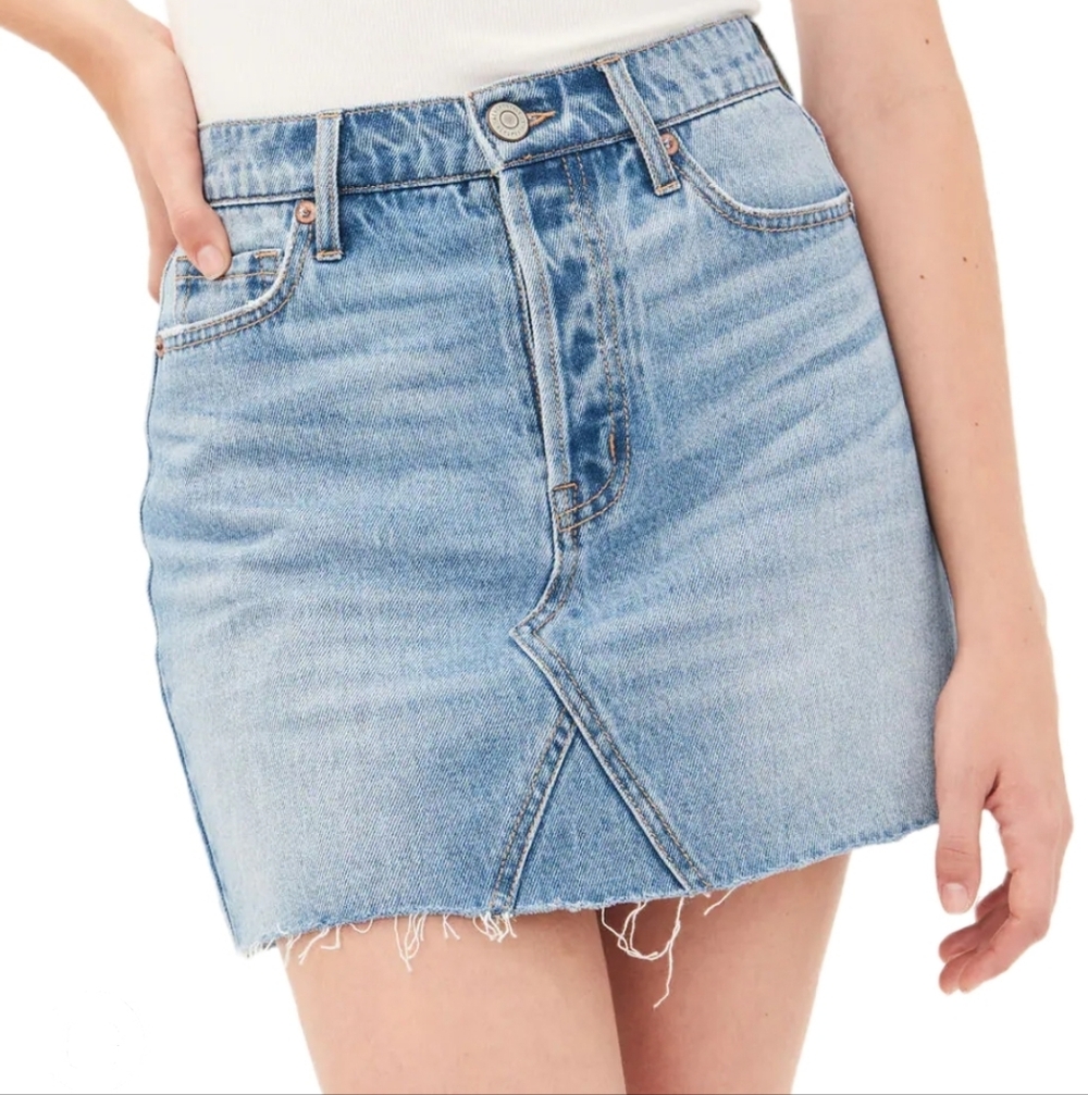 Aeropastle Denim High Rise Mini Skirt
